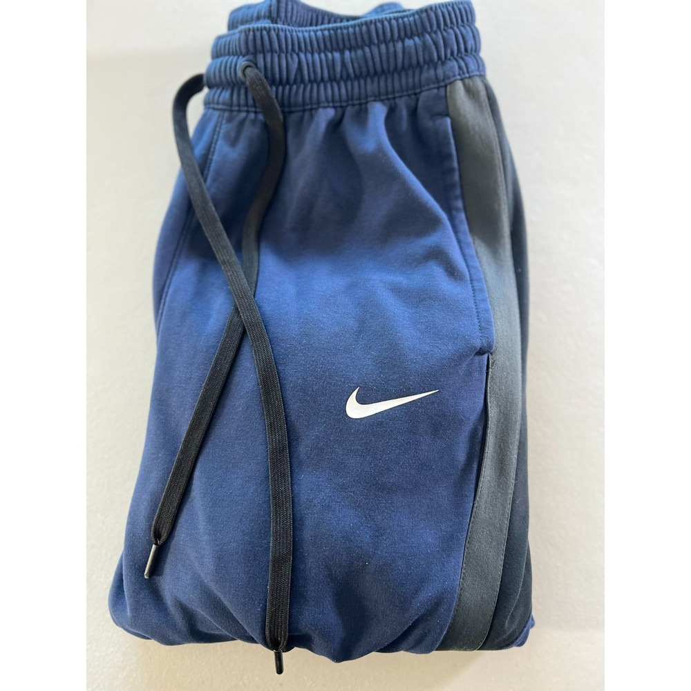 Nike Mens Medium Therma Fit Showtime Basketball Pants Navy Blue FD1133-427 26x30